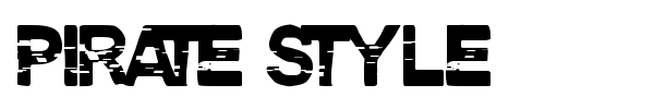 Pirate Style font preview